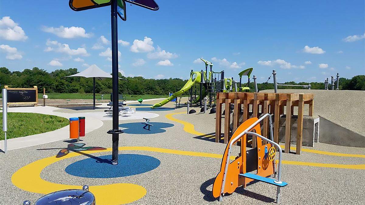 An inclusive playground has been constructed in Stilwell Community Park.