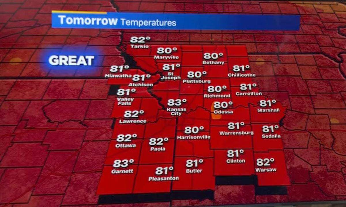 The weather will be dry and warm through at least the end of the week in Kansas City, said FOX4 meteorologist Joe Lauria.