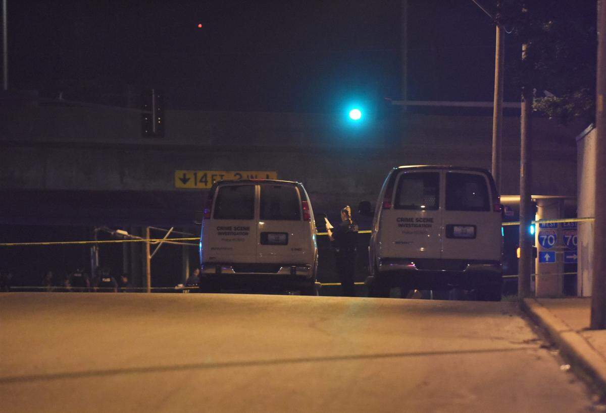 Kansas City police were investigating a shooting Tuesday night near 18th Street and Indiana Avenue that left a woman dead and a man injured.&nbsp;