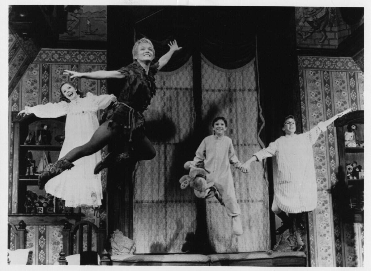 Cathy Rigby played “Peter Pan” in 1998 and 2011.