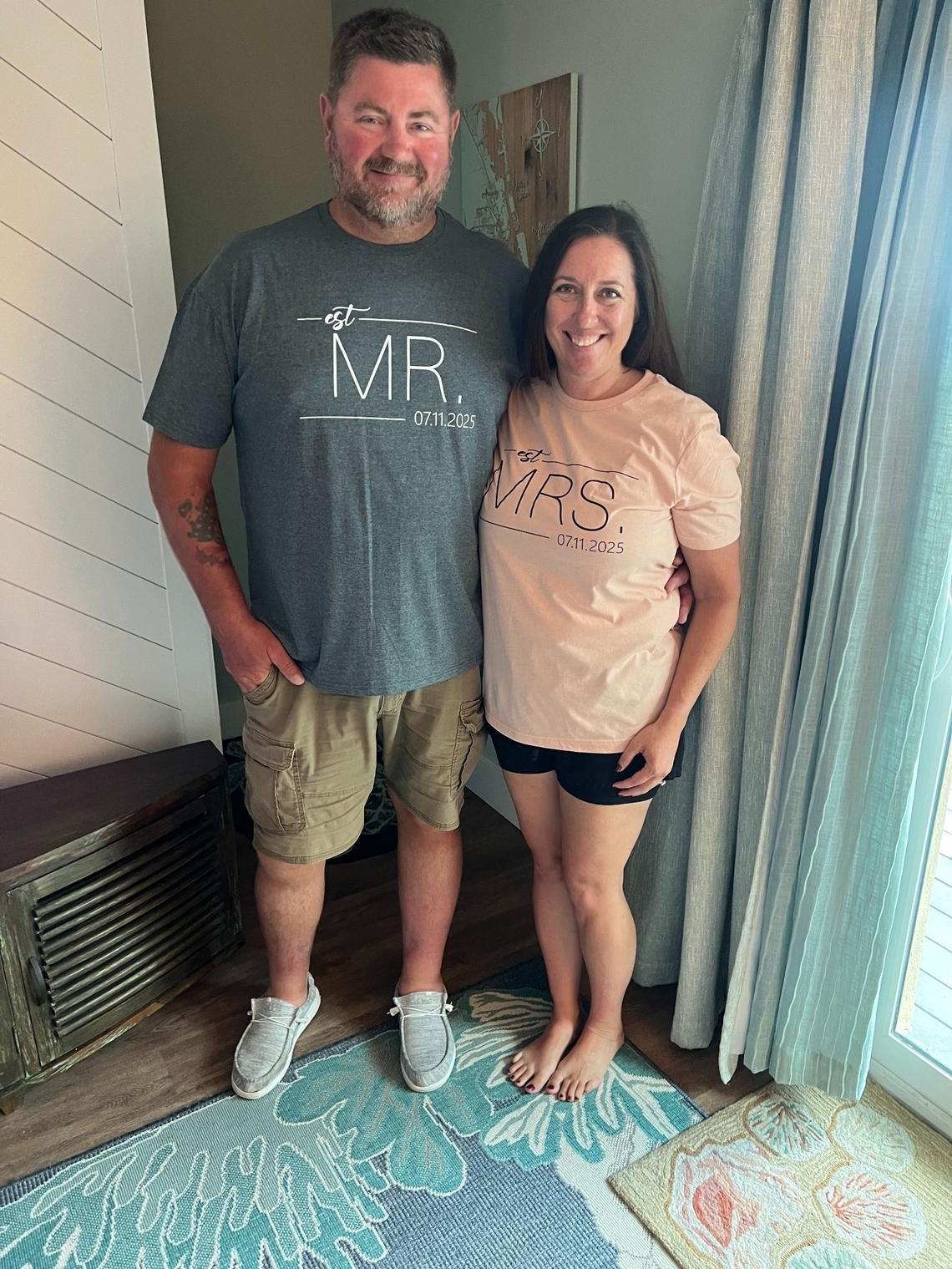 The newlyweds, Willy and Jenny McLaughlin.