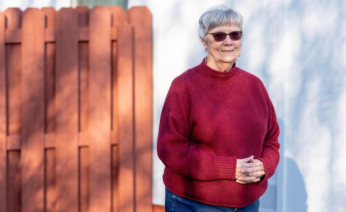 Joan Gentry, chair of Voter Services for League of Women Voters of Southwest Missouri, poses for a portrait at her home on Friday, Dec. 16, 2022, in Springfield, Mo.