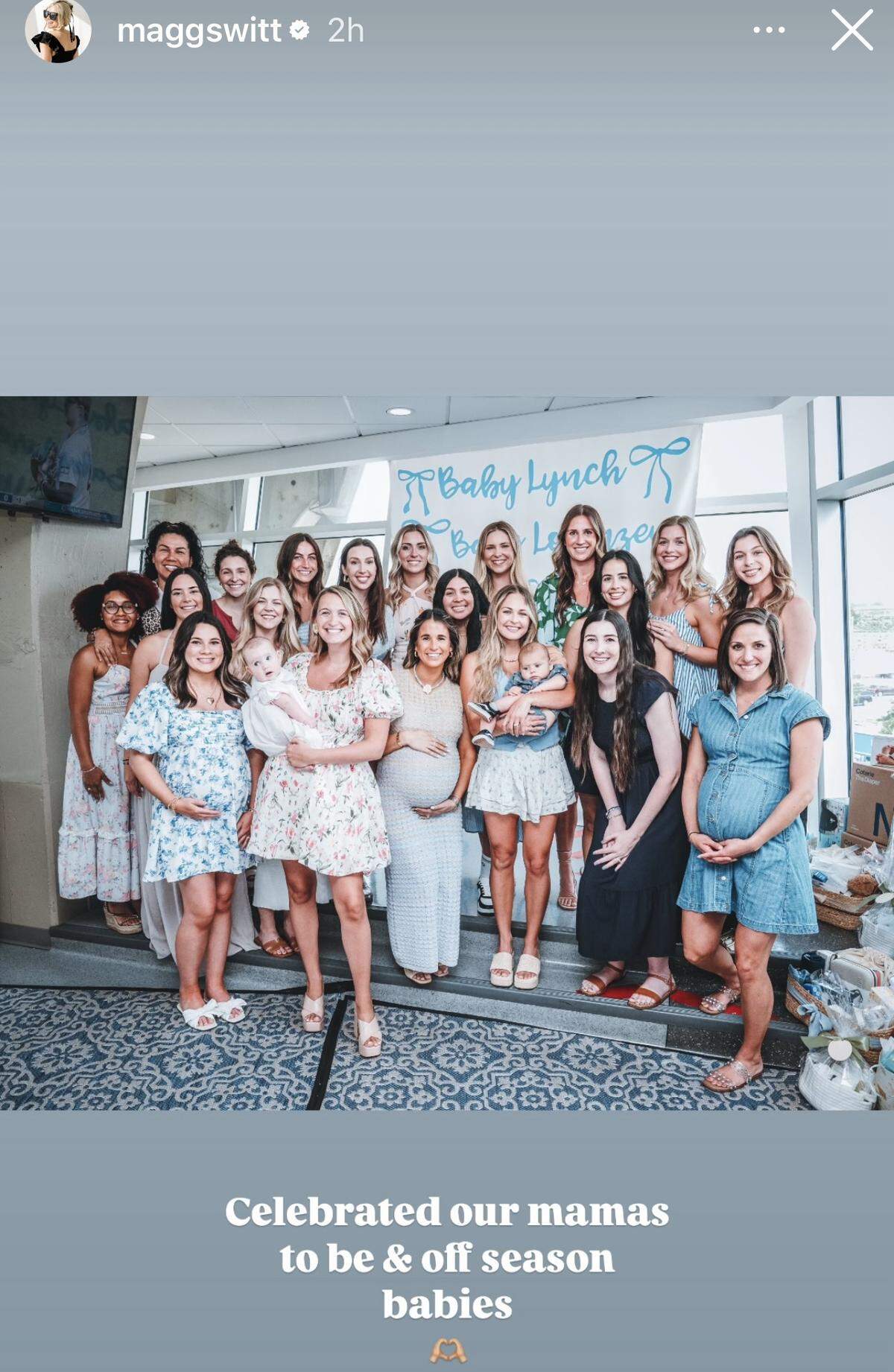 Royals wives threw a baby shower at Kauffman Stadium in June for the team’s new moms and moms-to-be.