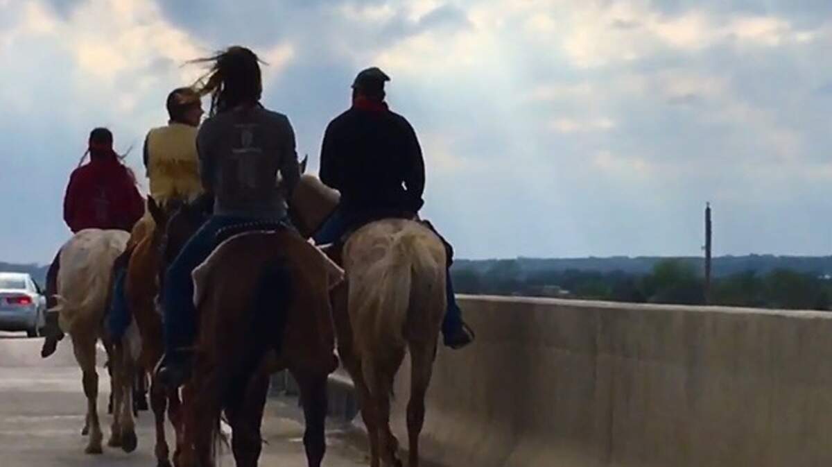 People riding horseback during a sabbatical journey in 2022.