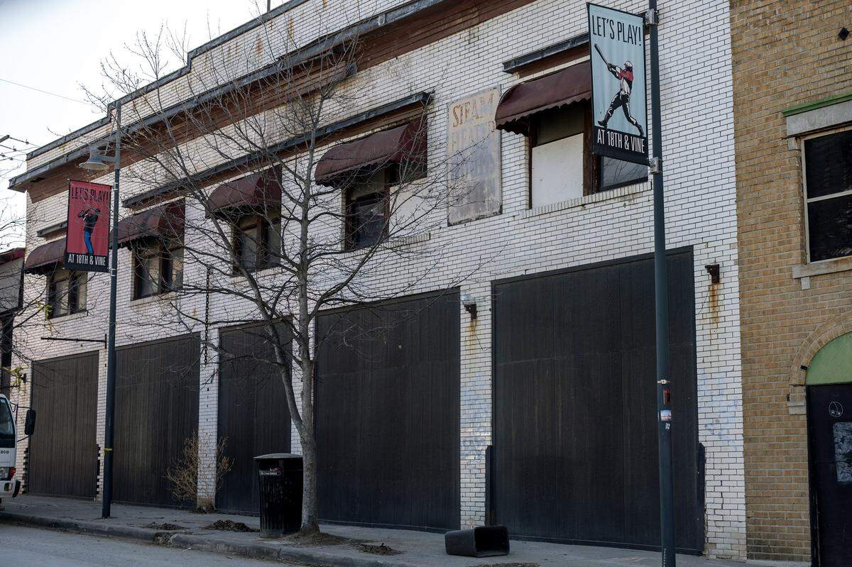 A building near the corner of 19th and Vine is pictured on Thursday, Feb. 12, 2026, in Kansas City.