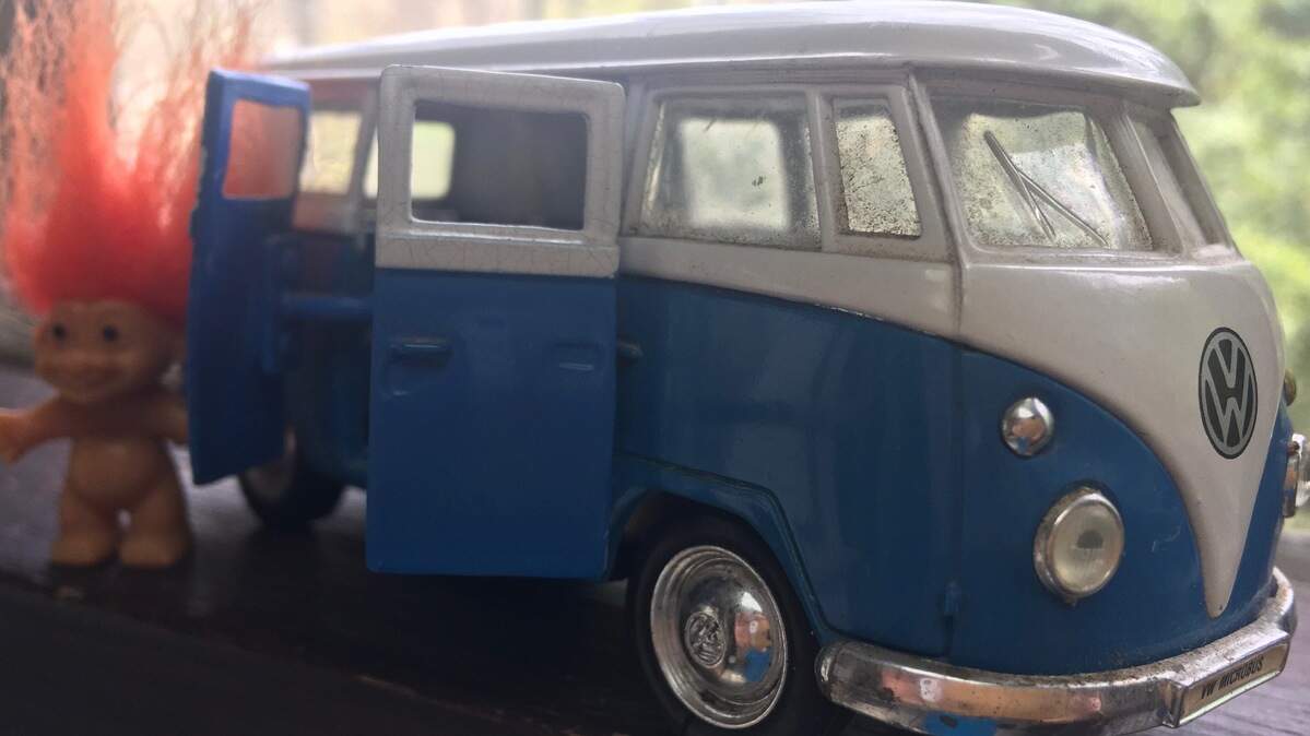 When a sister brings up their parents’ 1967 white-over-blue VW bus, laughter fills rooms across the country during the family Zoom calls.