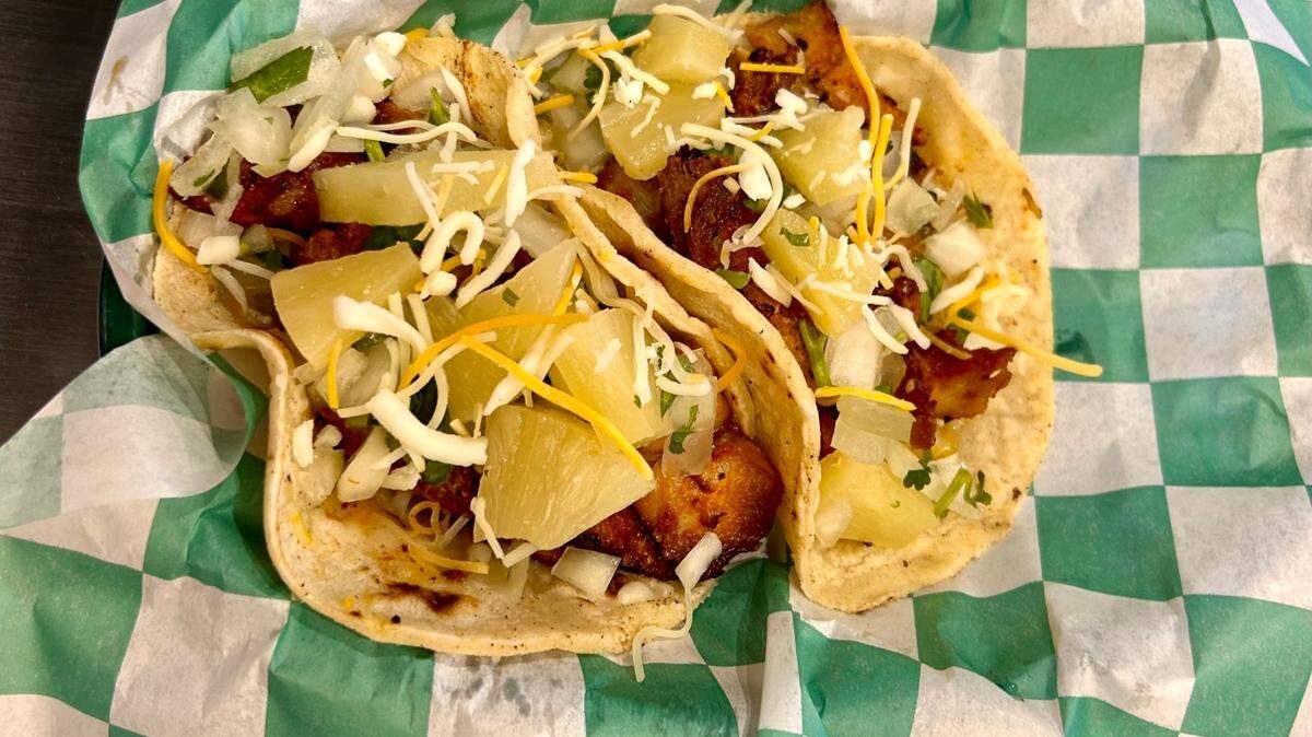 Tacos Borrachos sells tacos, burritos and more on freshly cooked tortillas.