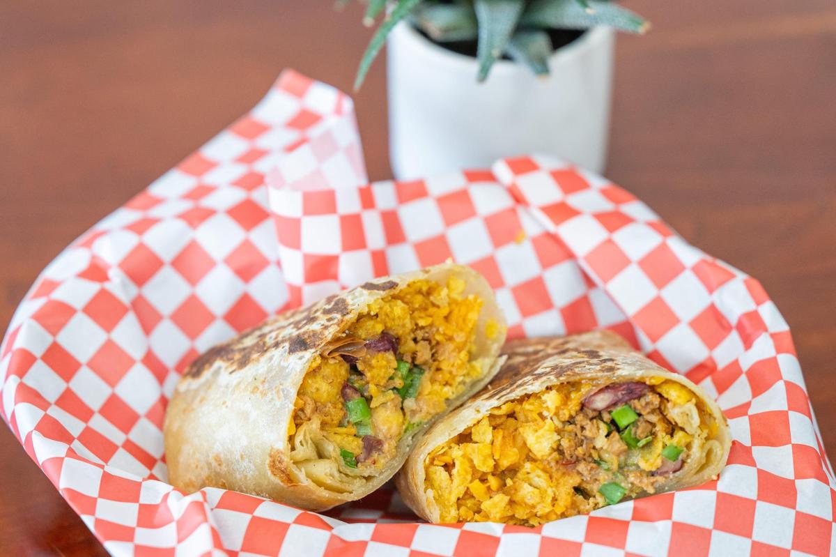The Frito Burrito is served at Tree Hugger in Riverside on Monday, June 9.