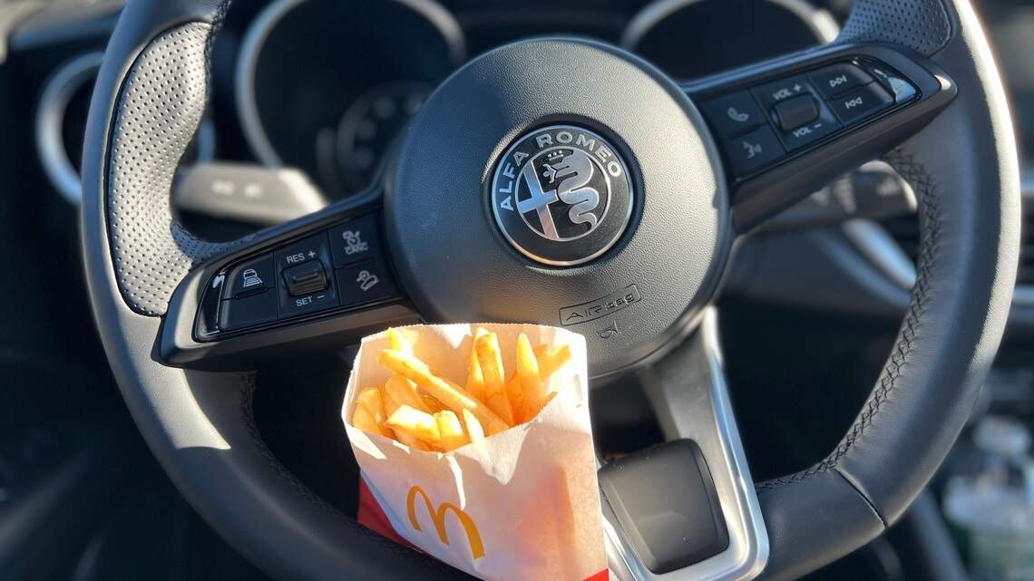 They were clearly out of inventory when they handed her keys to this high-class car