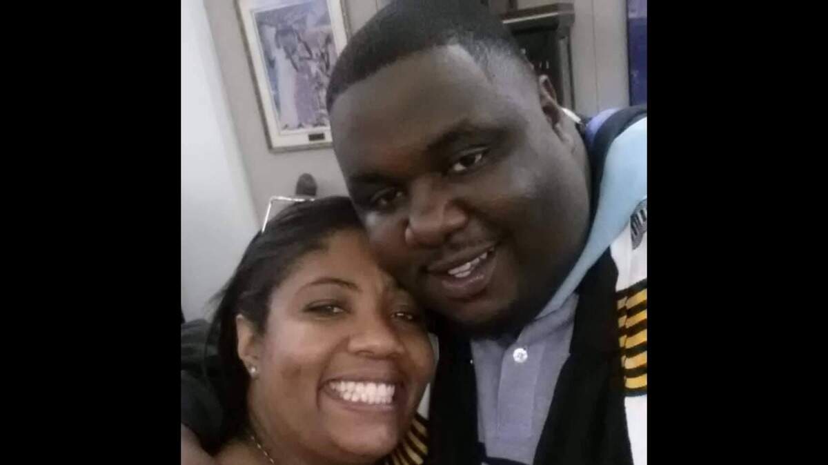 Todd Wilkerson with his aunt Tiffani Officer after his college graduation.