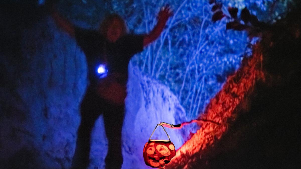 A scary figure stands on the terror trail at Exiled: Crooked Rose Woods in Bonner Springs. The creators have a big fan in Hollywood.