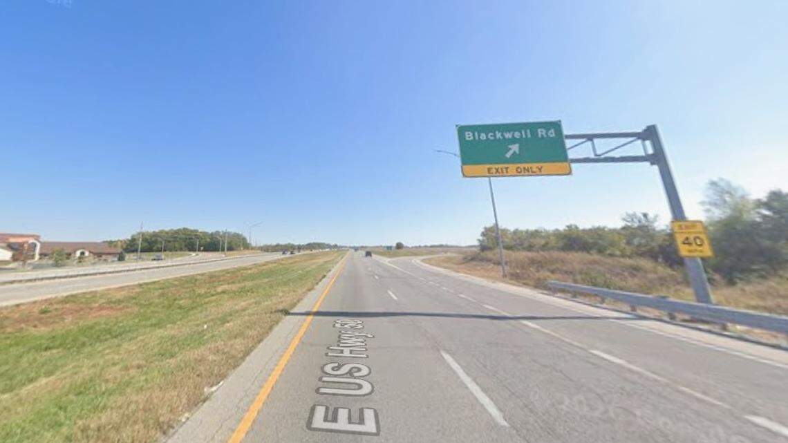 A woman suffered minor injuries after a turkey slammed into her vehicle on Highway 50 in Lee’s Summit on Wednesday. This Google Maps image shows the area of the collision in October 2024.