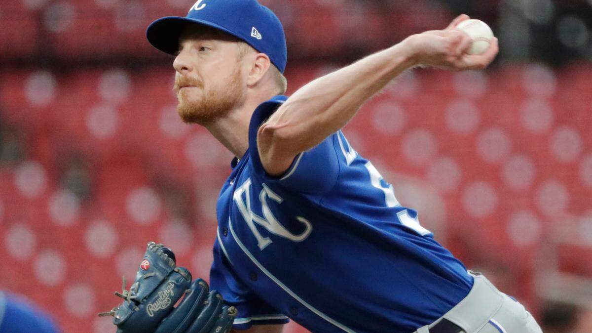 Left-handed reliever Richard Lovelady, delivering a pitch in August, was cut loose Tuesday by the Kansas City Royals.