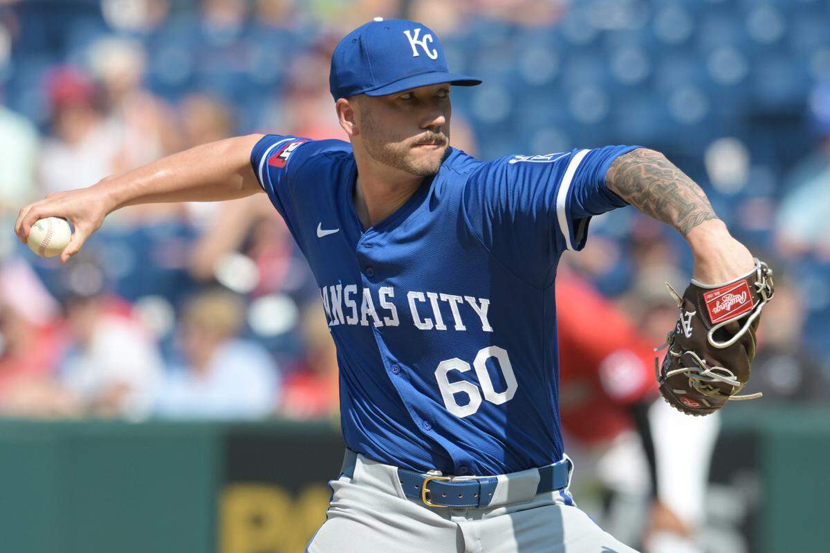 Kansas City Royals relief pitcher Lucas Erceg was acquired from the Oakland Athletics this season. He was originally drafted into Major League Baseball by the Milwaukee Brewers organization.