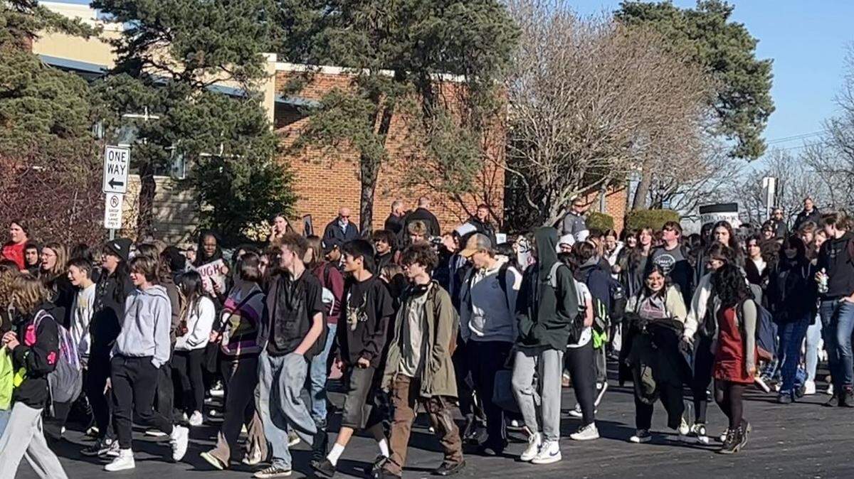 Dozens of Shawnee Mission East High School students last school year walked out of class and marched outside in protest of the school’s handling of racist incidents.