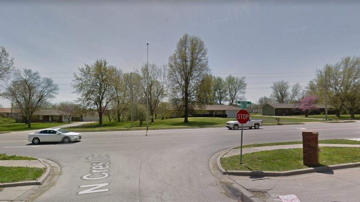 A 19-year-old woman was shot Tuesday afternoon in Raymore near North Crest Drive and Highway 58, police said. This Google Maps Street View image shows the area.