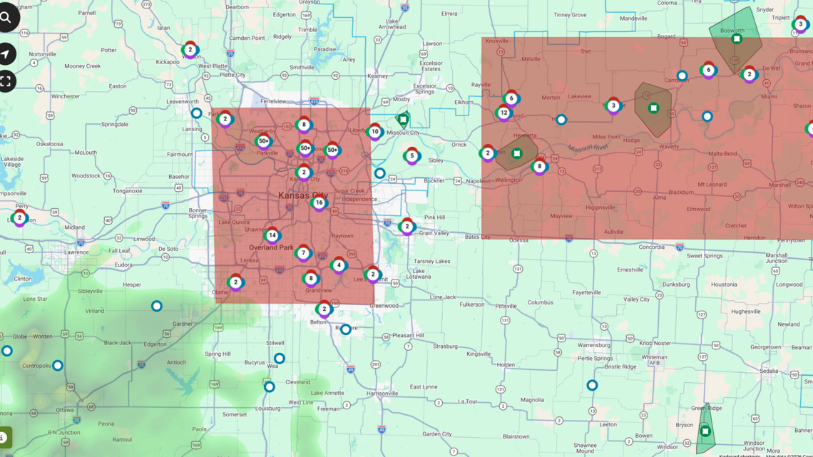 Thousands lose power after severe thunderstorms rumble through Kansas City area