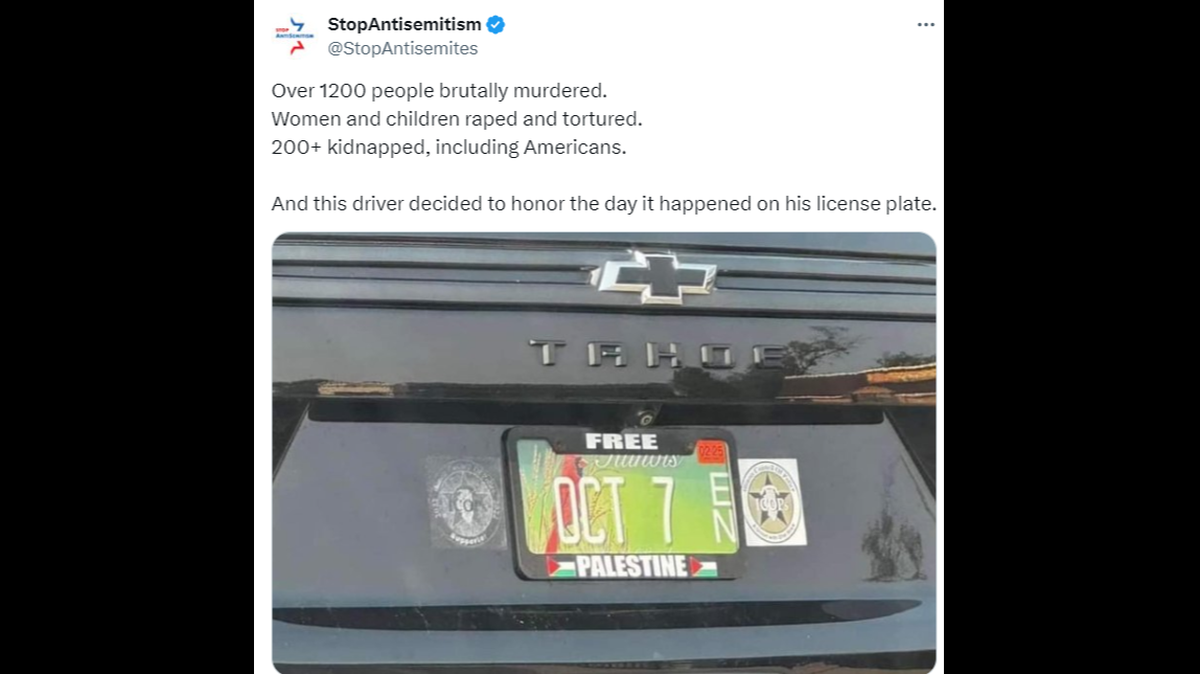 Variations of “October 7” license plates were revoked in Illinois.