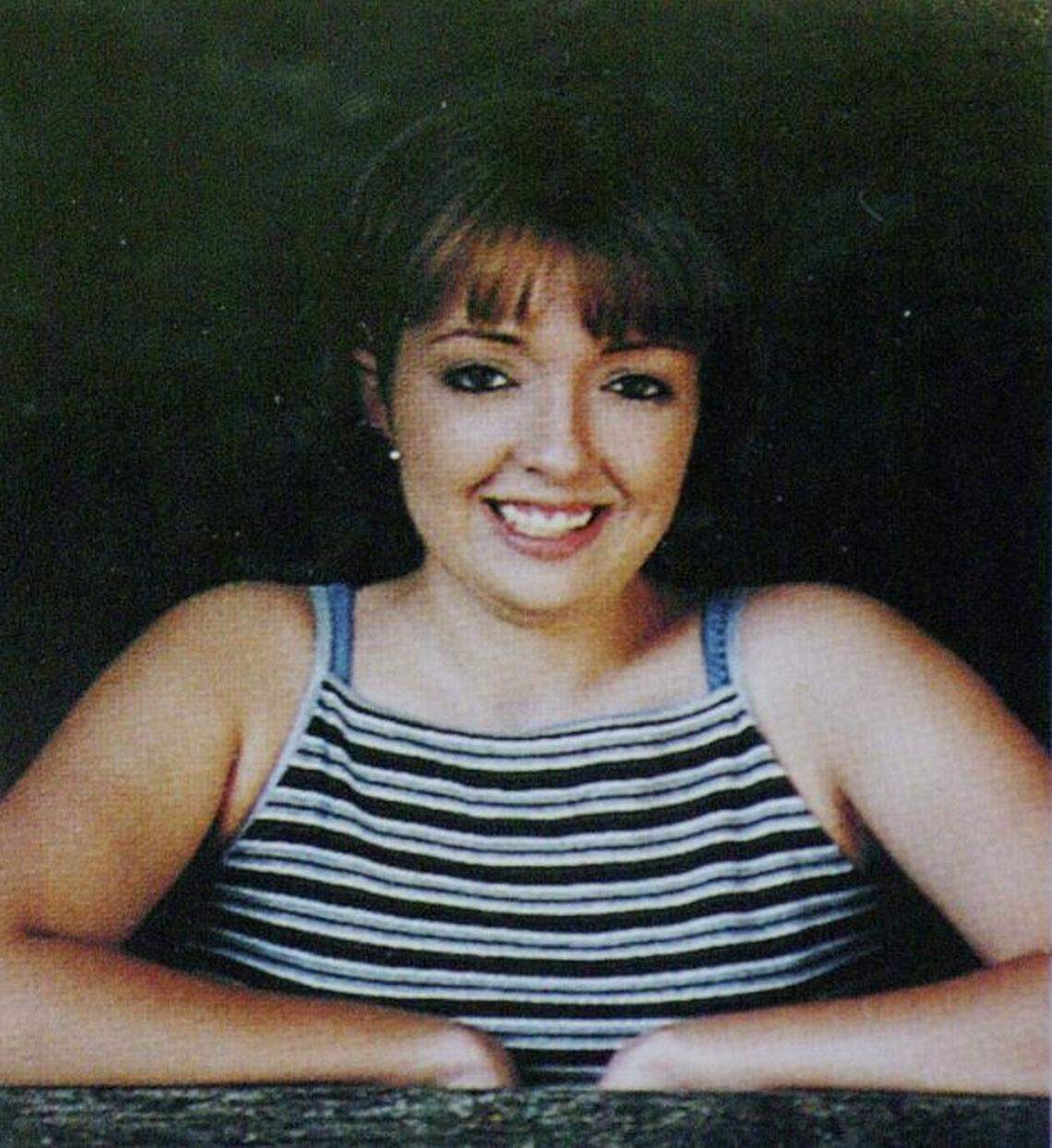 Bobbi Jo Stinnett in an undated photo provided by Nodaway-Holt High School. Stinnett, 23, an eight-months-pregrant factory worker was found slain in her Missouri home Thursday, Dec. 16, 2004.