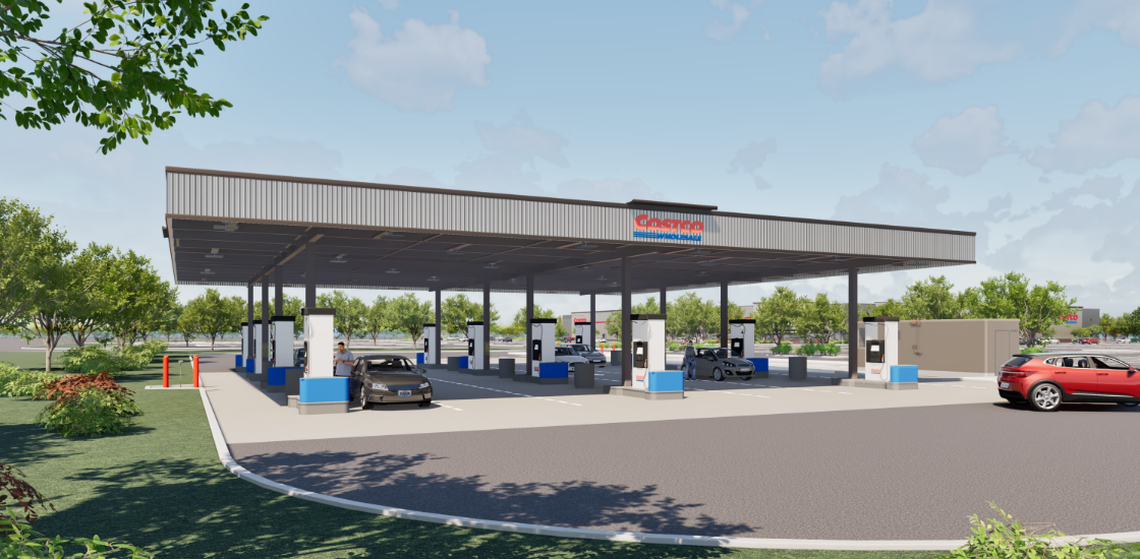 A new fueling station is included in the Costco plans.
