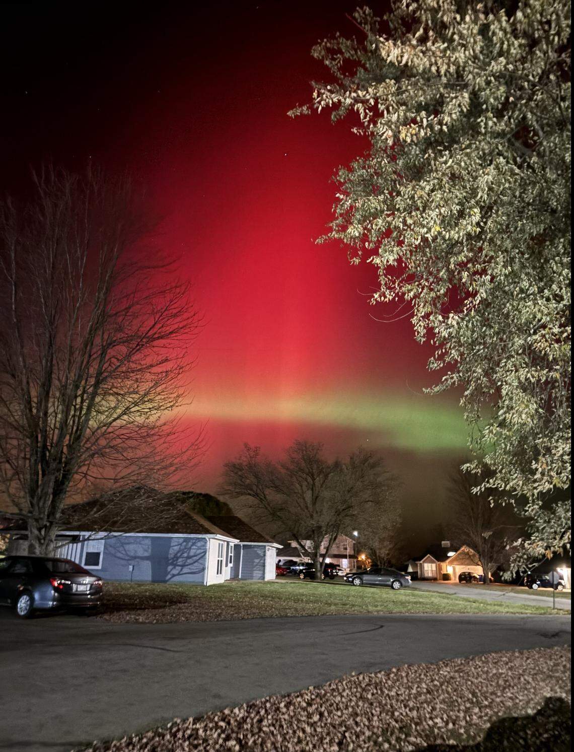 A view of the northern lights from Lee’s Summit.