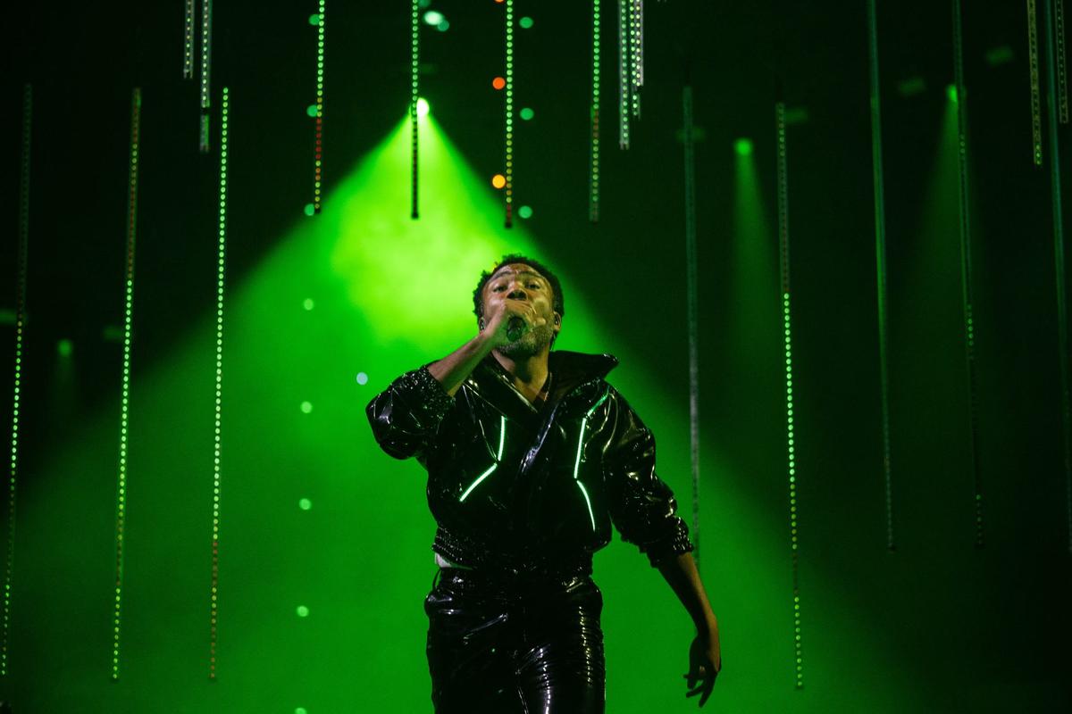 Childish Gambino performs Monday at the T-Mobile Center in Kansas City.