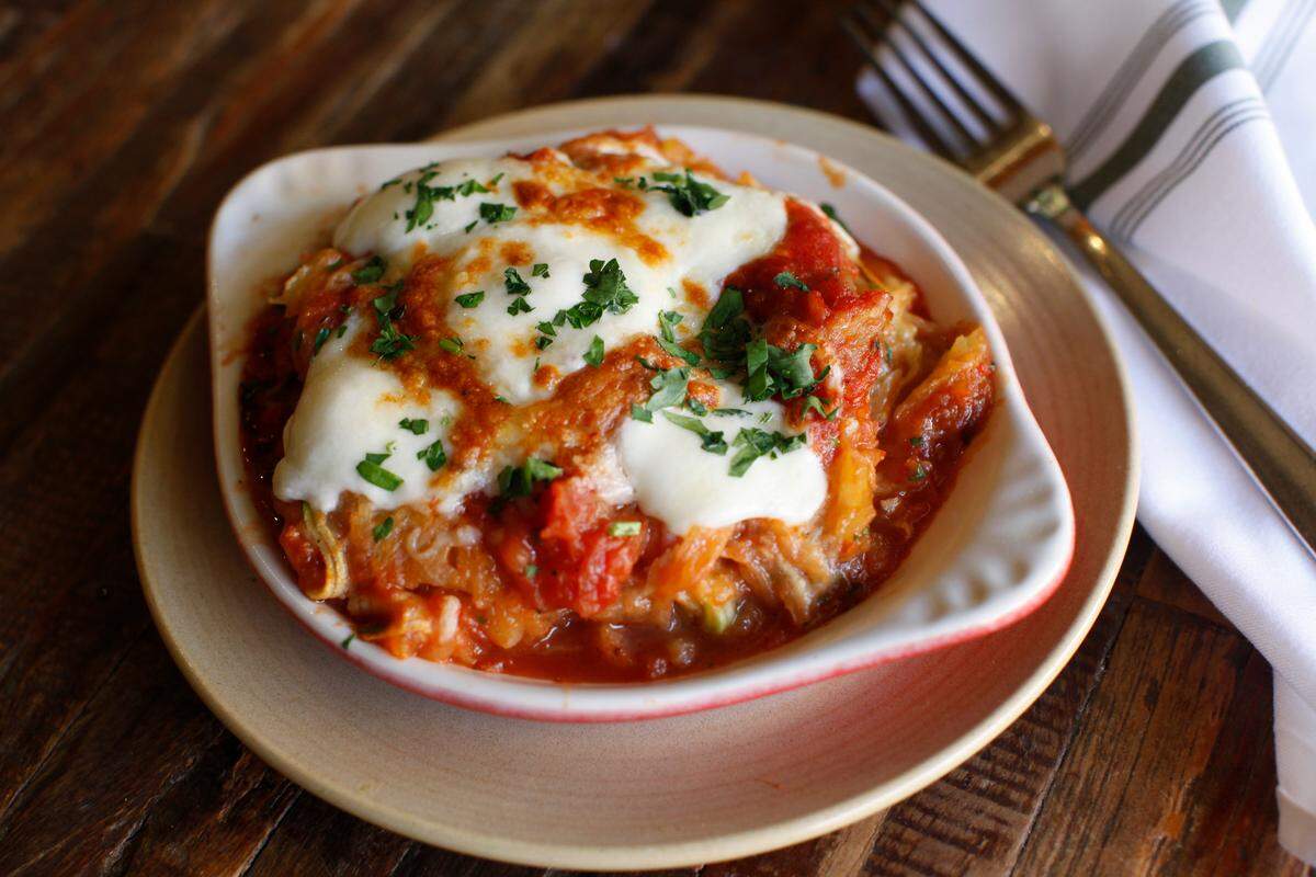 True Food Kitchen’s spaghetti squash casserole.