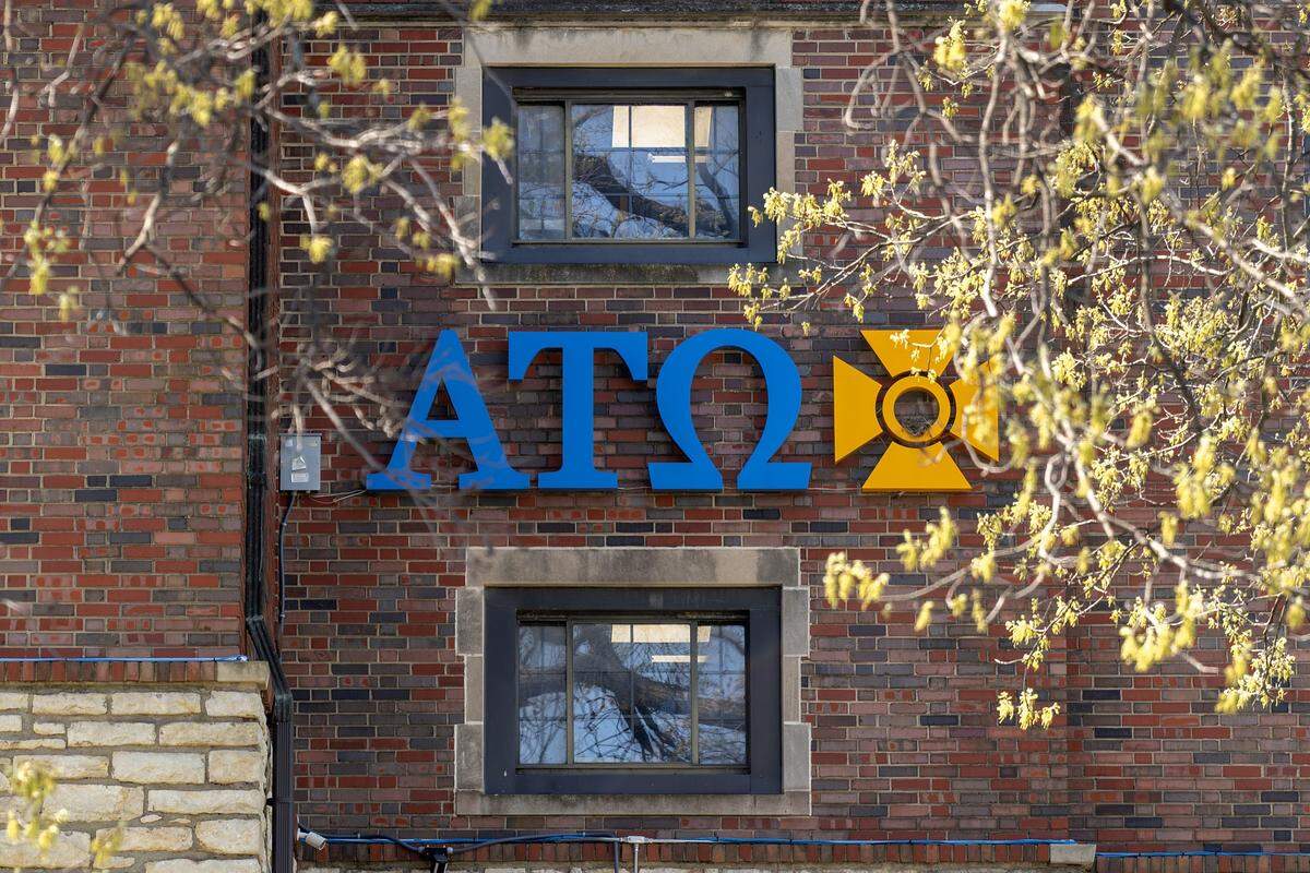 Alpha Tau Omega Fraternity at 1537 Tennessee St., is pictured on Monday, April 6, 2026, in Lawrence.