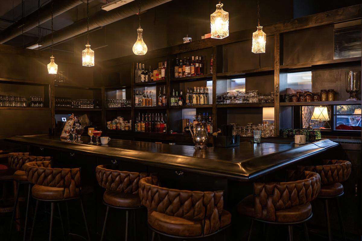 The cocktail bar is seen at The Blacklist on Tuesday, Jan. 20, 2026, in Leawood.