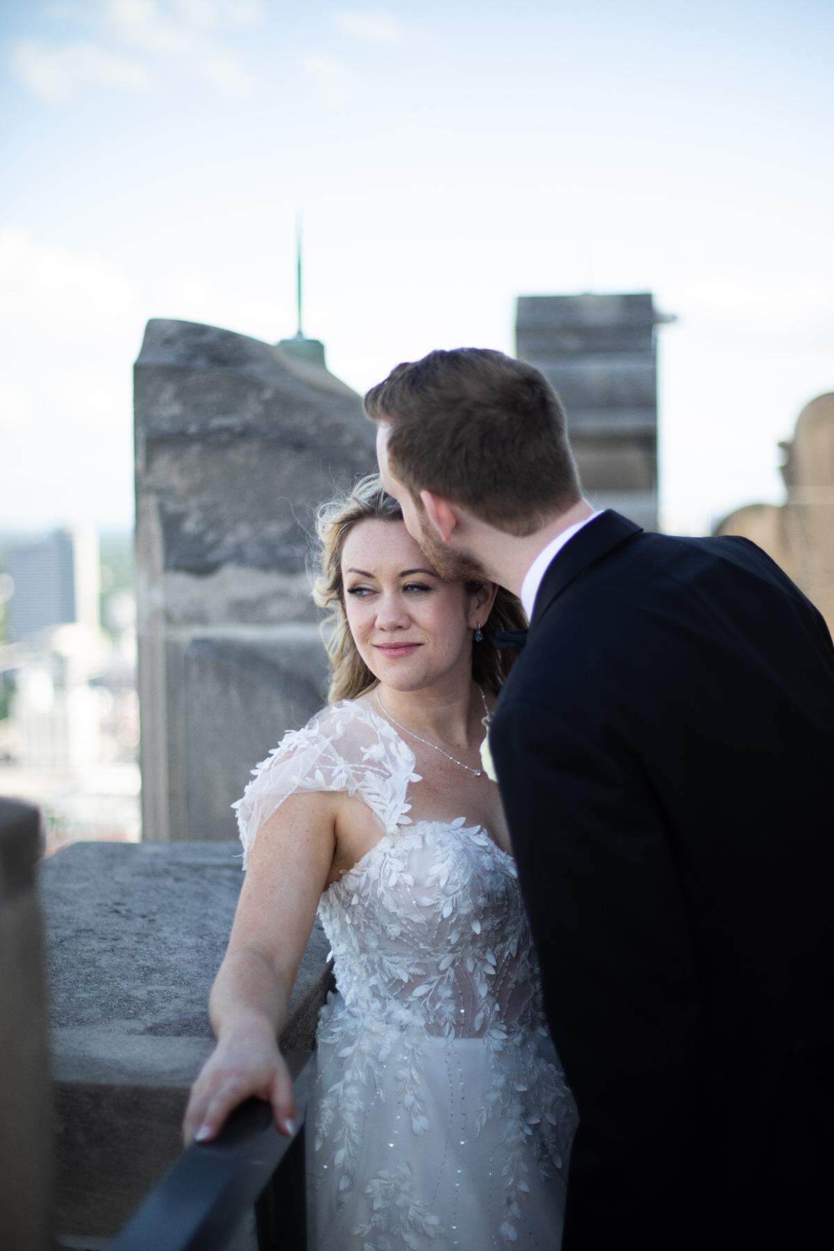 Local wedding vendors say The Grand Hall at Power & Light, with a stunning rooftop view of the city, is one of the most romantic spots in town.