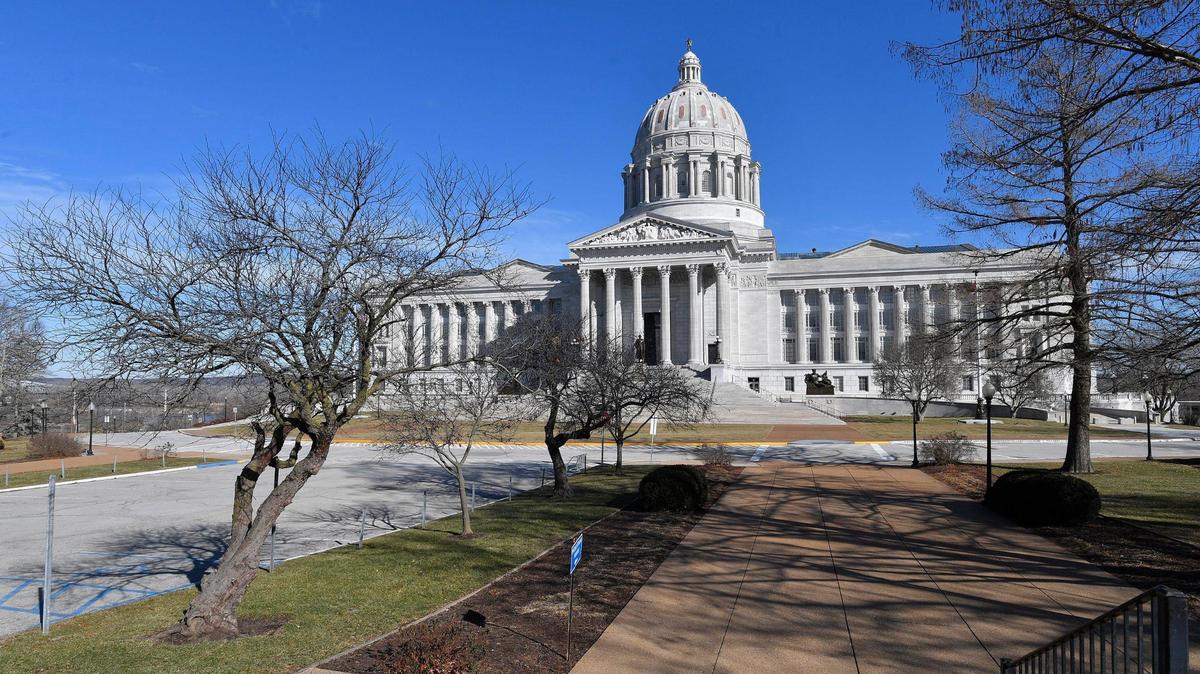 Missouri State Capitol building in Jefferson City, Missouri, January 20, 2021.