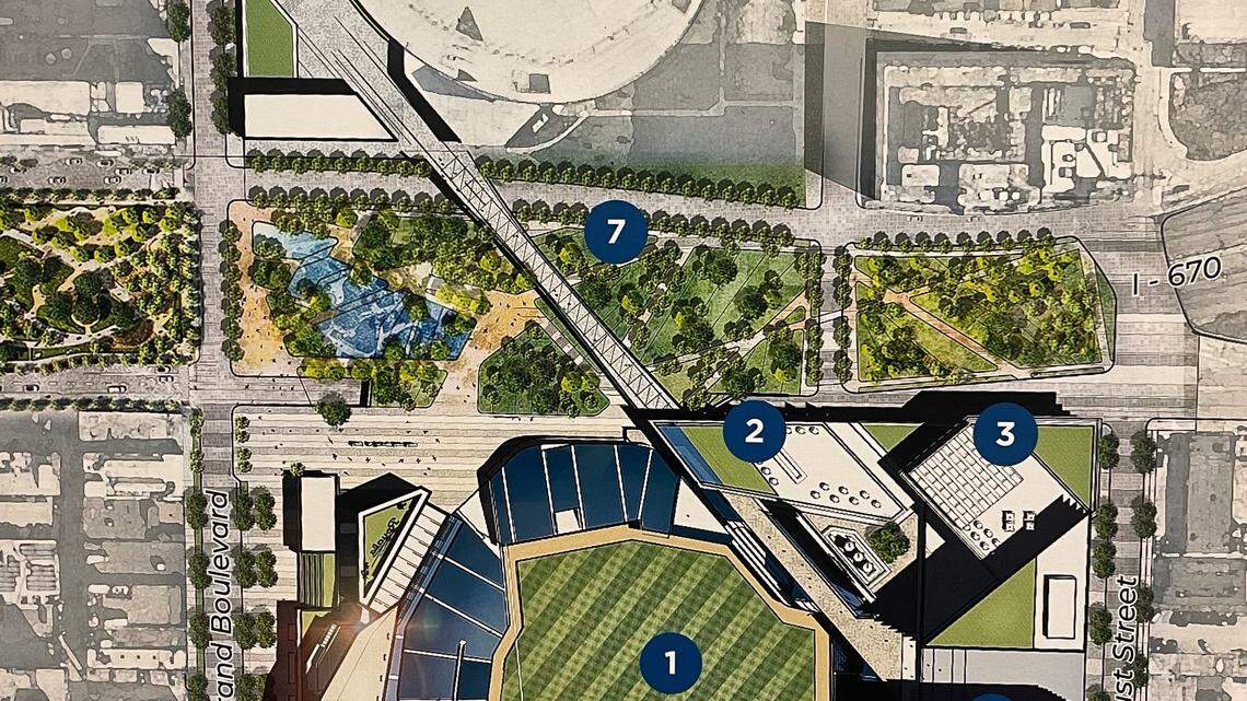 Royals detail footprint of proposed stadium downtown. See what is located there now