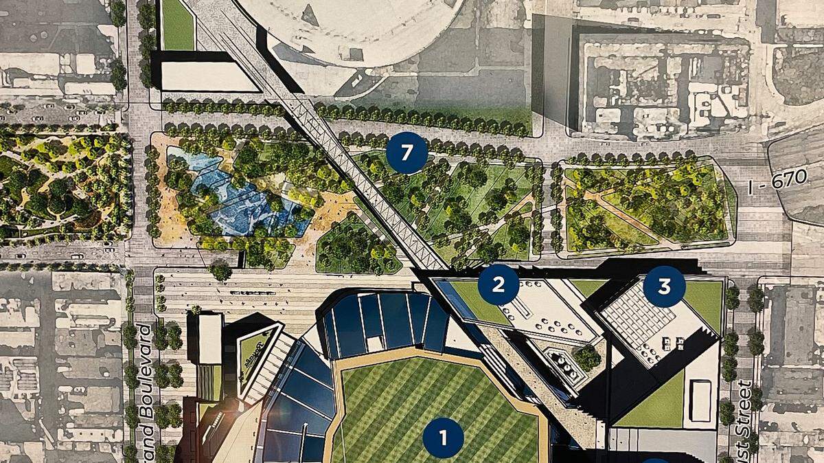 Royals detail footprint of proposed stadium downtown. See what is located there now