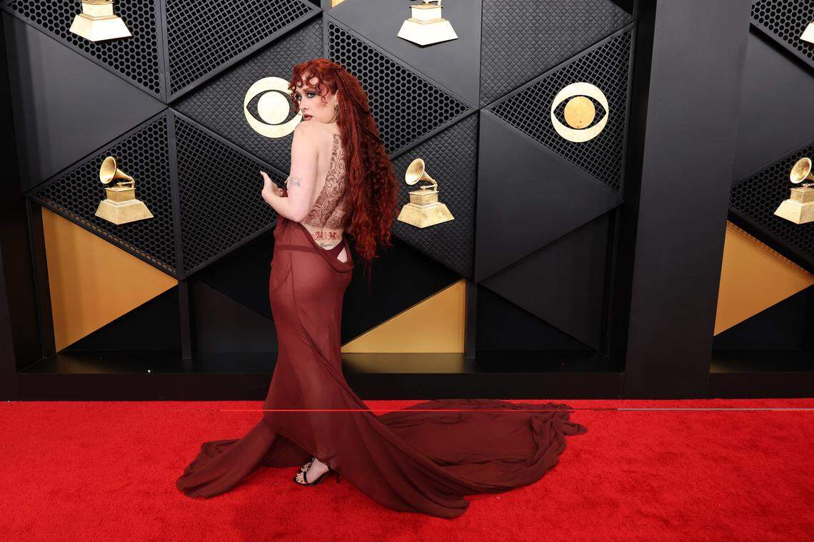 Chappell Roan turned heads Sunday, Feb. 1, 2026, on the red carpet at the 68th Grammy Awards at Crypto.com Arena in Los Angeles.