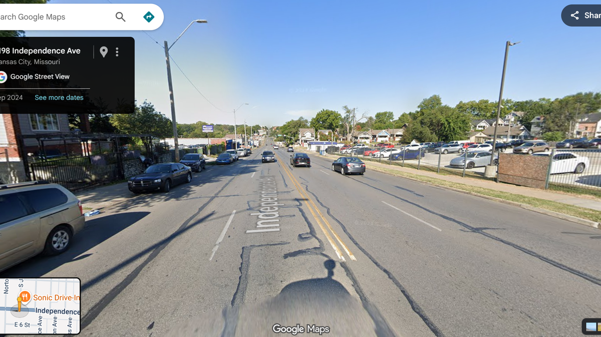 One person died and another is in critical condition after a head-on, wrong-way crash in Kansas City’s Northeast. The early morning collision occured near the intersection of Independence and Jackson Avenues, shown in this Google Maps screenshot from Sept. 2024.