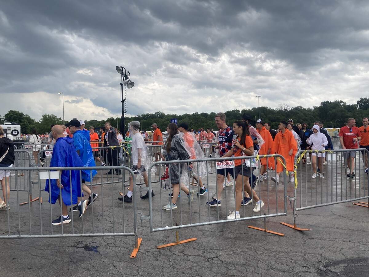 FIFA fans hoping to arrive early at the Netherlands-Tunisia match in Kansas City will miss out on the FIFA Fan Experience at the stadium because of inclement weather Thursday.