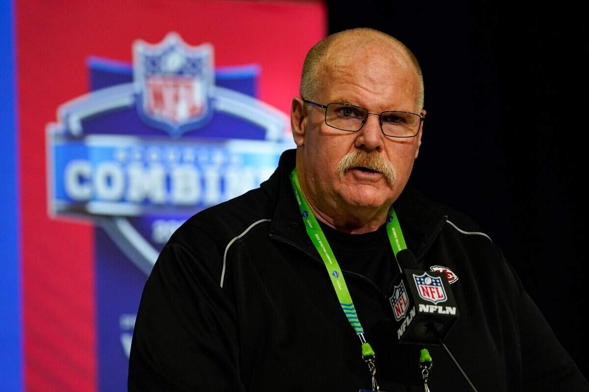 Kansas City Chiefs coach Andy Reid (pictured) and general manger Brett Veach attended the annual NFL Scouting Combine in Indianapolis this past week.