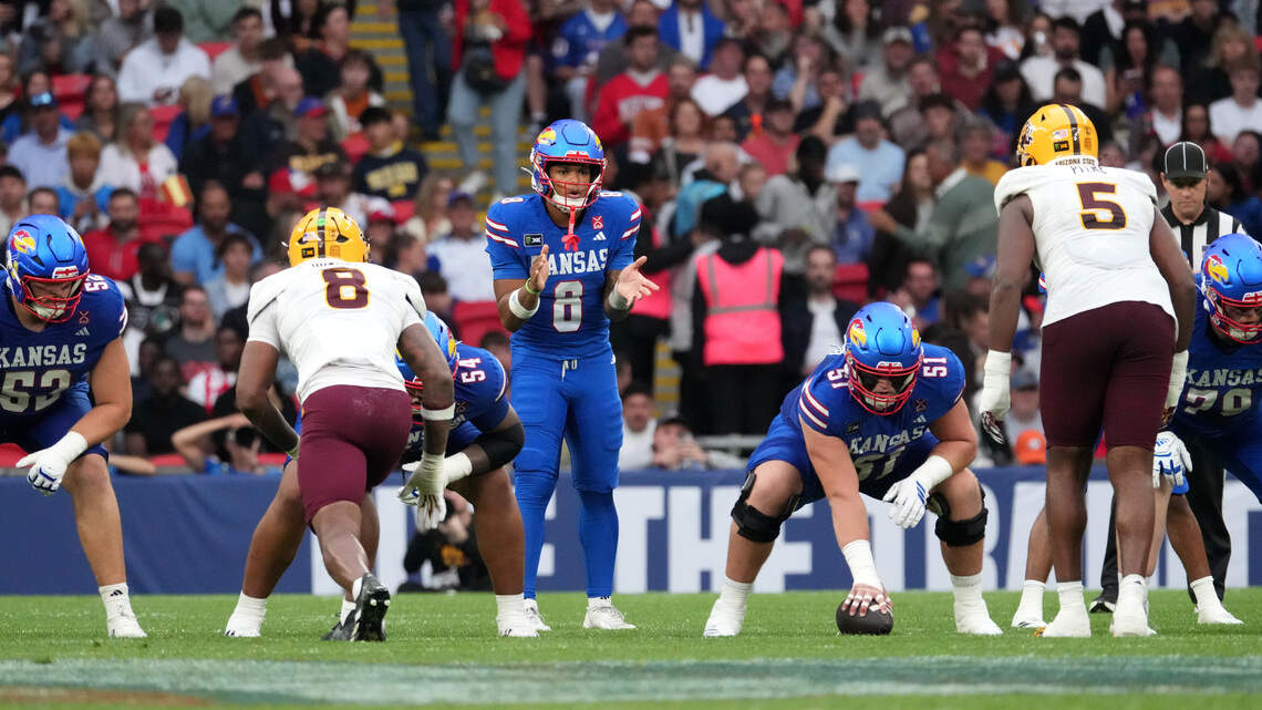 Three takeaways from KU football’s loss to Arizona State at Wembley Stadium