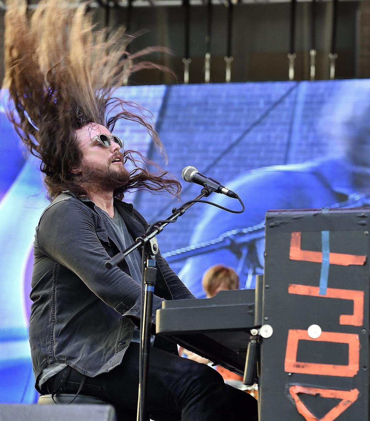 J. Roddy Walston and The Business perform on the Boulevard Main Stage during Boulevardia Saturday, June 20, 2015, in the West Bottoms.