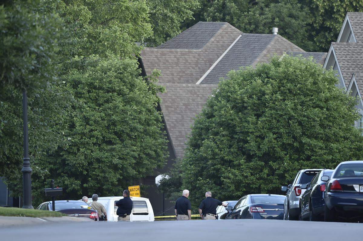 Four people were killed in a shooting near Parkville; police were investigating Monday, June 11, 2018.
