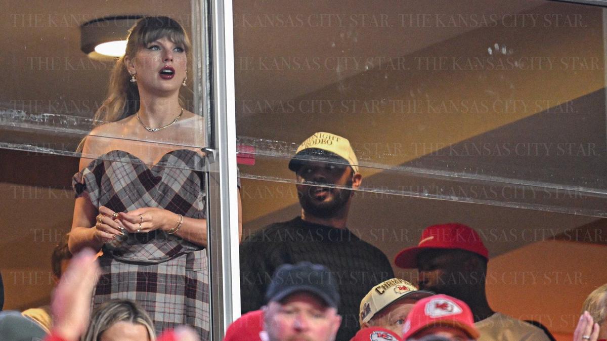 Taylor Swift at the Chiefs-Ravens game.