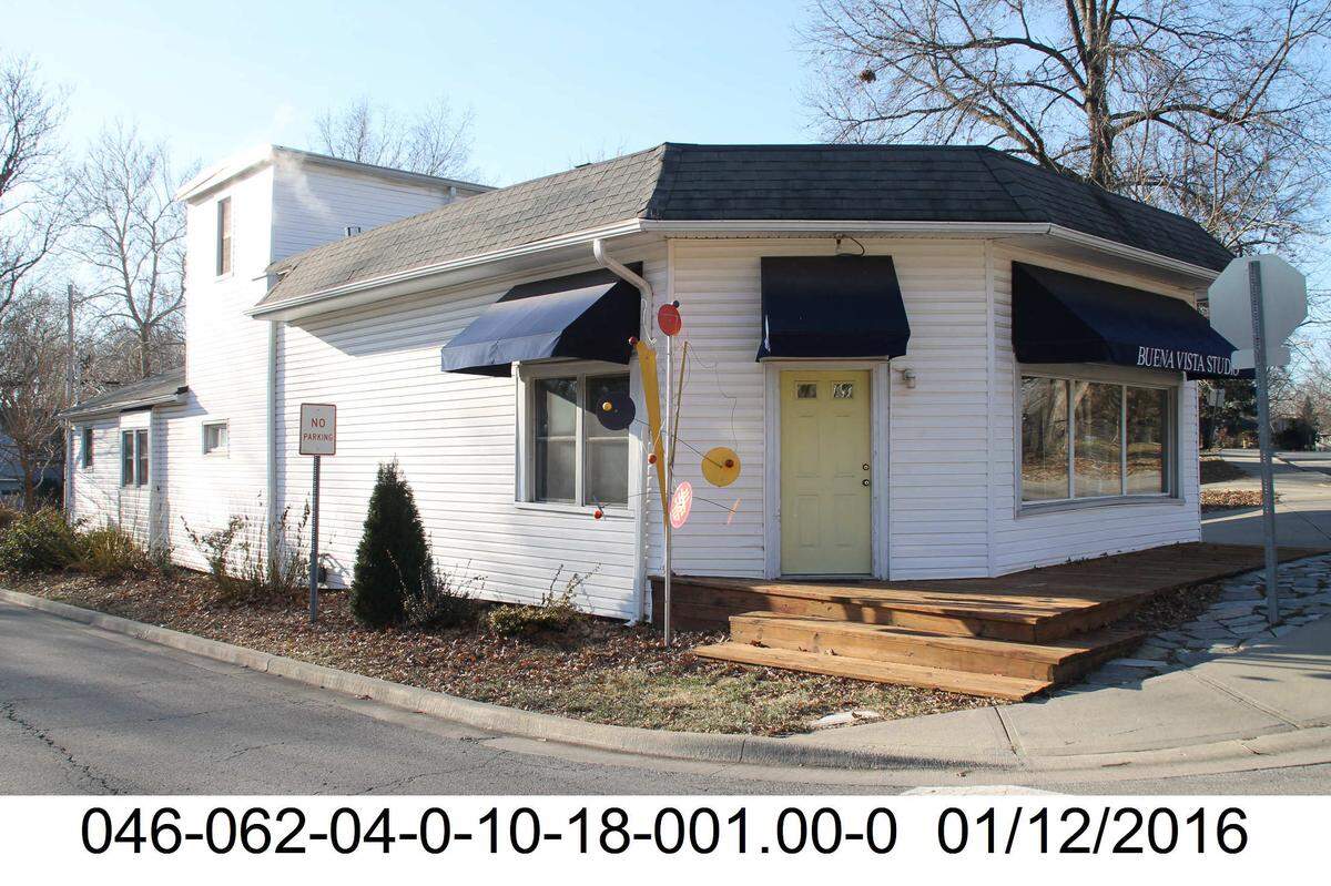 The building at 4301 W. 51st St. in Roeland Park is now the Buena Vista Art Studio. What had been an upstairs living area is now used for storage, according to owner Ellen Sweeney.
