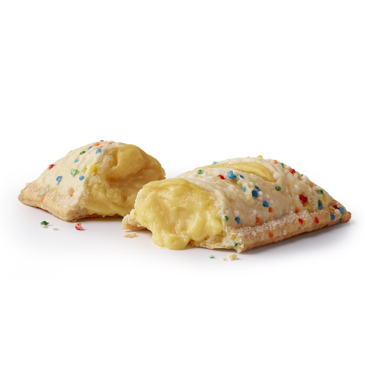 McDonald’s holiday pie, made with custard in a glazed crust topped with sprinkles, is back for a limited time ahead of the holidays.
