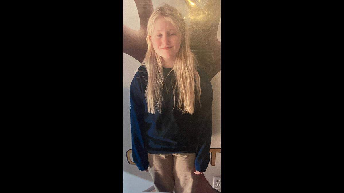 Caelie Cummings was last seen wearing gray shorts, a black t-shirt and socks with no shoes or a jacket, police said.