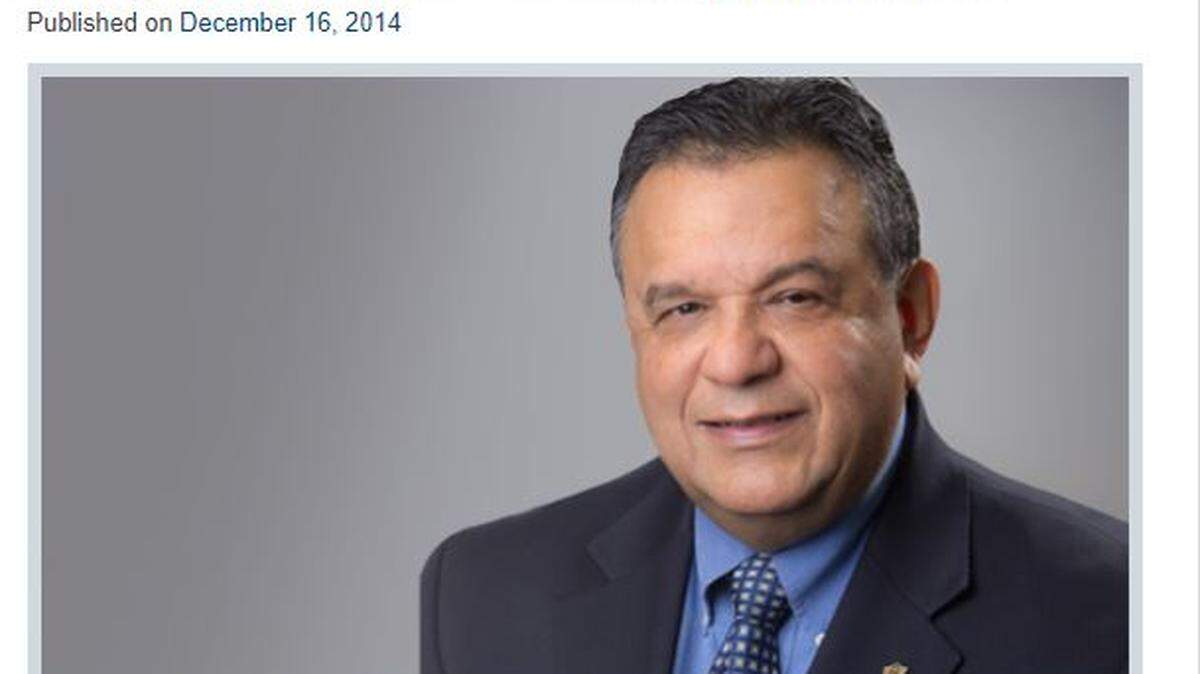 Cris Medina, CEO of Guadalupe Centers Inc., is pictured in this 2014 announcement of his honorary doctorate degree from the University of Missouri-Kansas City.