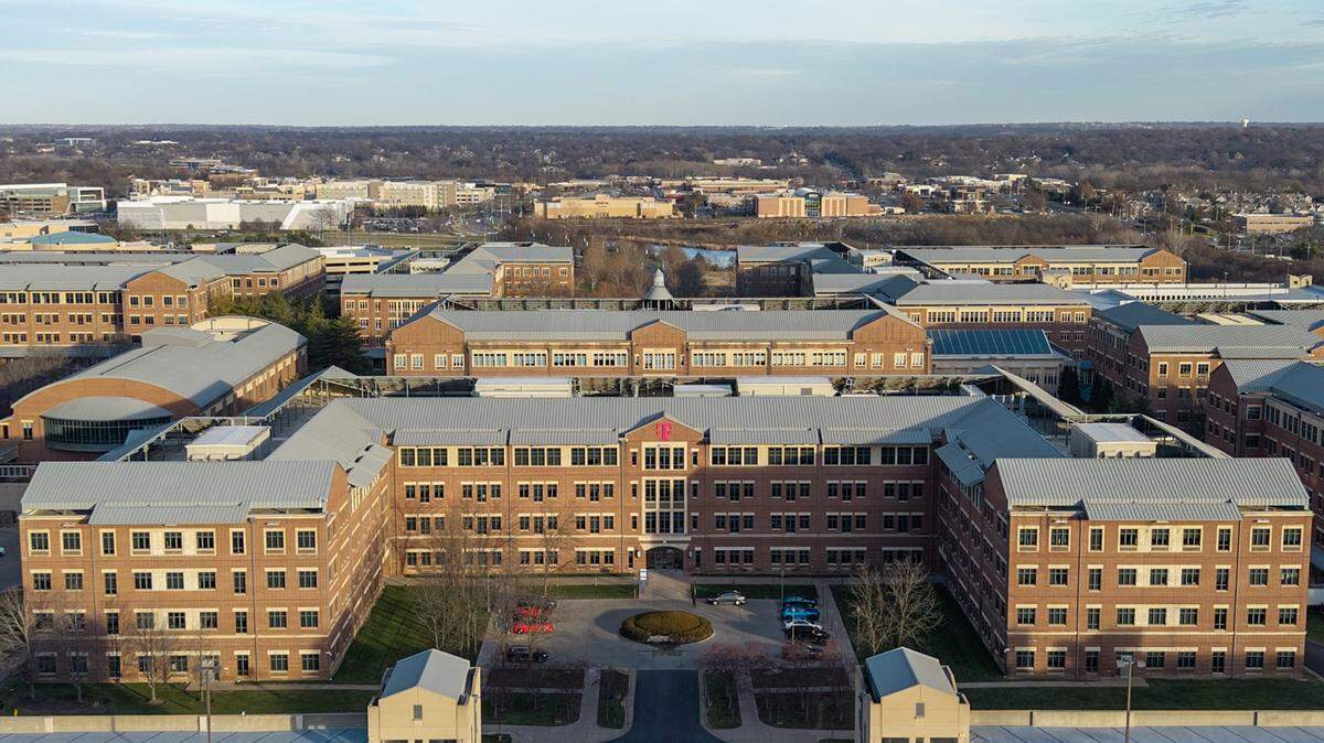 If the Kansas City Royals decide to build their new stadium at the Aspiria campus near 119th Street and Nall Avenue in Overland Park, T-Mobile US Inc., which currently employs about 3,500 people at that site, says they would plan to relocate. This view shows the area on Thursday, Dec. 11, 2025.