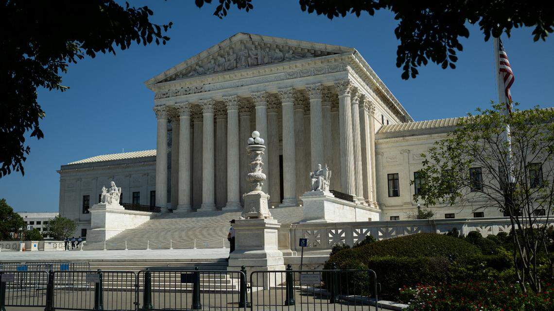 A general view of the U.S. Supreme Court Building, in Washington, D.C., on Monday, October 2, 2023. (Graeme Sloan/Sipa USA)