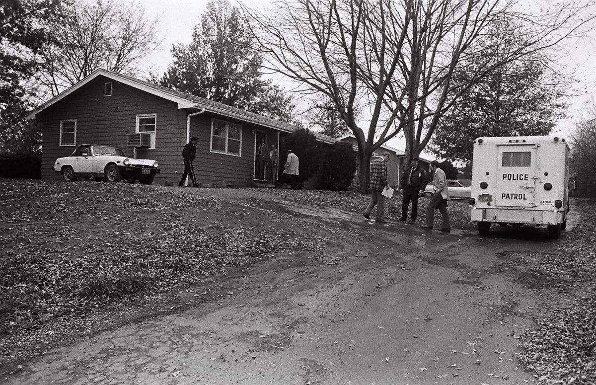 A court exhibit photo showed the home where Patricia Jeschke, the victim, lived and was found.