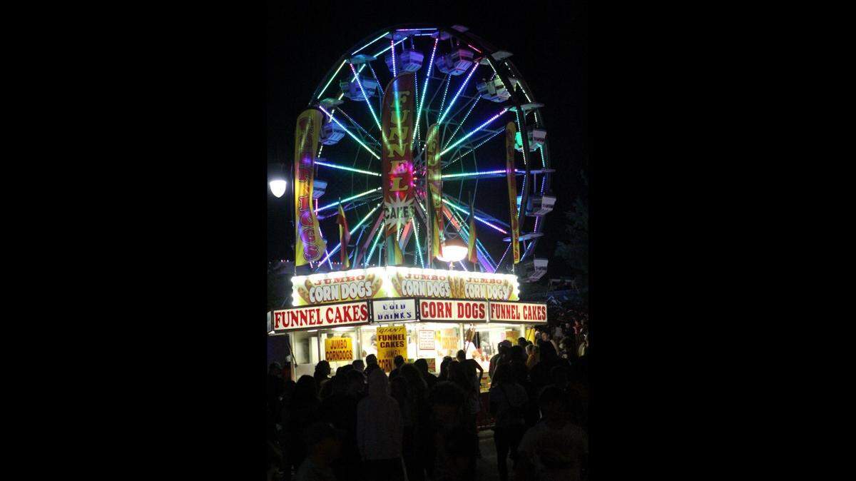 A Ferris wheel at night is a special treat at Downtown Days in Lee’s Summit.