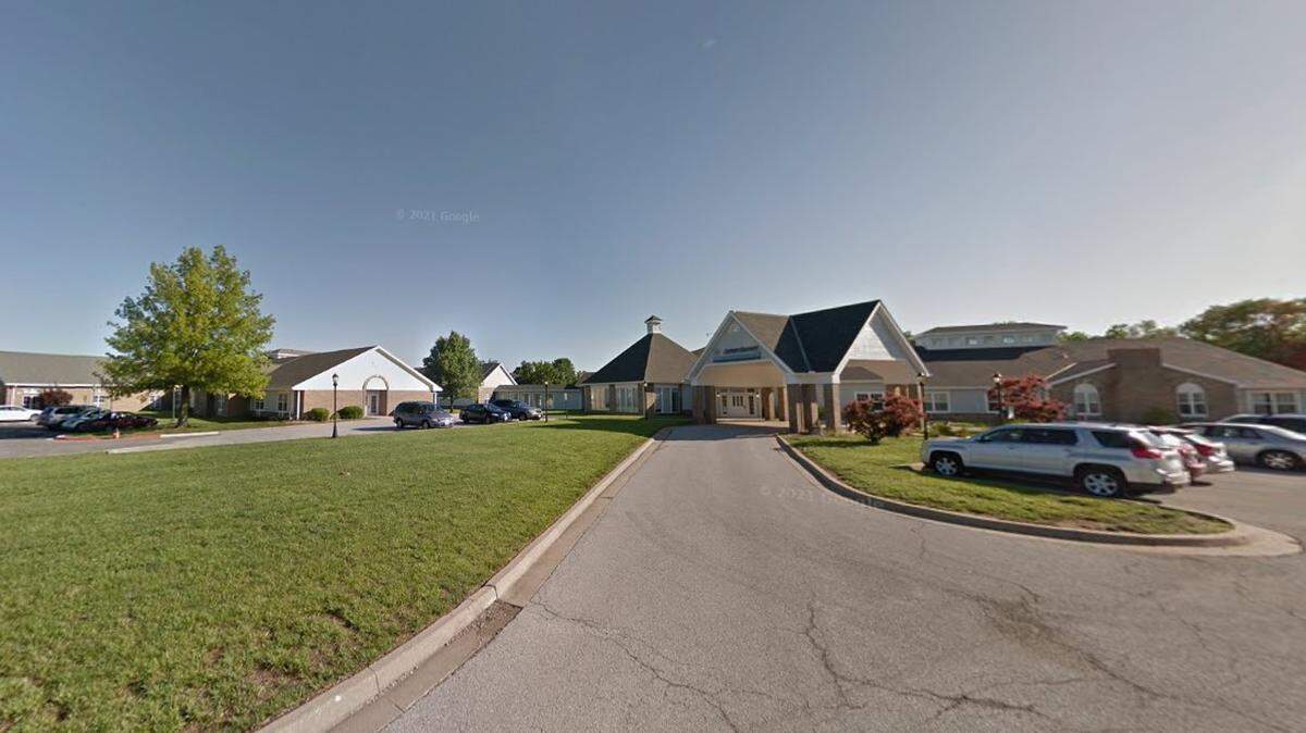 A Google Maps streetview image of The Hilltop at Blue River at 10425 Chestnut Drive in Kansas City in 2017.